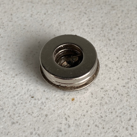 Modified Buffalo Nickel Coin Lapel Pin / Tie Tack With Neodymium Magnets - Picture 3 of 5